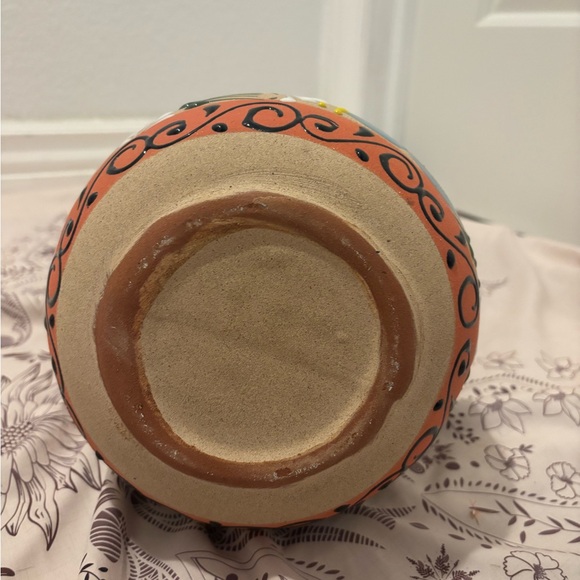 Handcrafted Floral Ceramic Pitcher - Picture 5 of 5